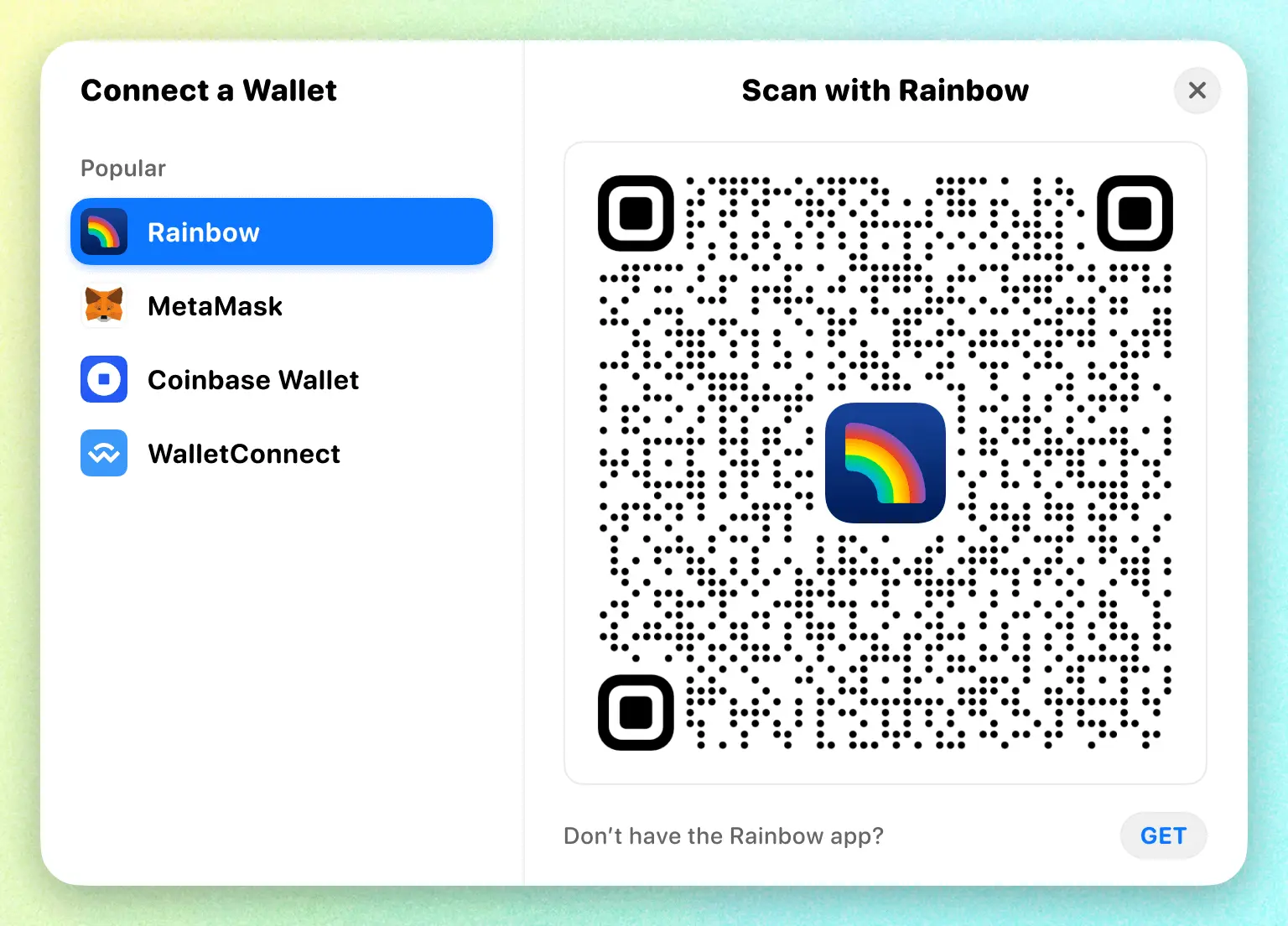 Connect a wallet